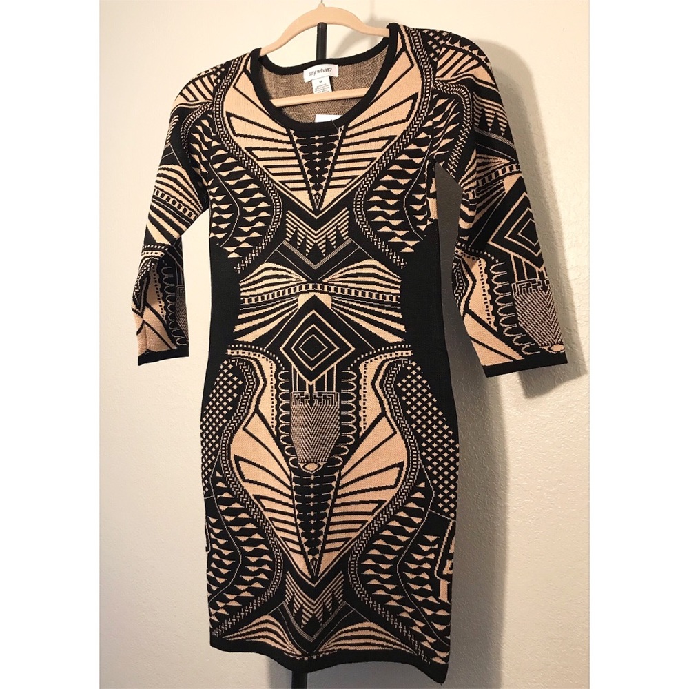 **HOLD** New Sweater Dress - Tribal